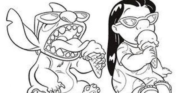 Coloriage Lilo Et Stitch 2 A Imprimer Coloriage Lilo Et Stitch Mangent Une Glace