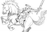 Coloriage Link Et Epona Coloriages   Imprimer Zelda Numéro 1684