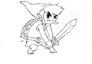 Coloriage Link Et Epona Zelda Coloring Pages Lineart Zelda & Link