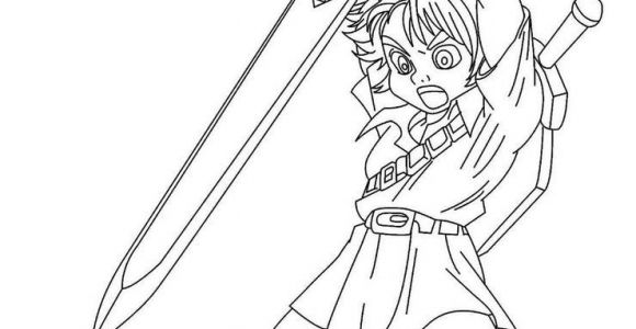 Coloriage Link Ocarina Of Time Coloriage 14 Dessin Zelda Lineart Zelda & Link