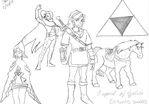 Coloriage Link Twilight Princess Coloriage Link Breath the Wild Download