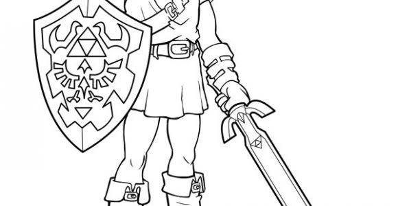 Coloriage Link Zelda Breath Of the Wild Coloriage 1 Dessin Zelda Lineart Zelda & Link Pinterest