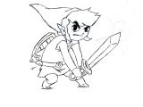 Coloriage Link Zelda Breath Of the Wild Zelda Coloring Pages Lineart Zelda & Link