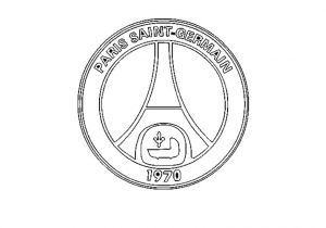 Coloriage Logo Psg A Imprimer Psg A Colorier