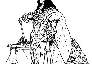 Coloriage Louis Xiv Coloriage Roi Louis 14 Unique Mod¨le Free Coloring Page Coloring
