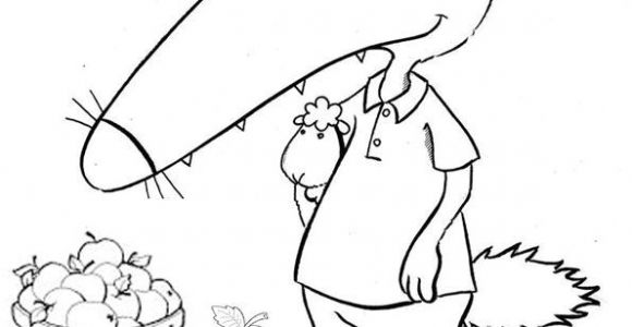 Coloriage Loup Auzou Noel Coloriage Cont Loup Et P Tit Loup Le Loup Pinterest