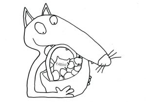 Coloriage Loup Auzou Septembre Coloriage Loup Qui Naimait Pas Noel Coloriage Petit Loup Auzou