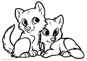 Coloriage Louveteau Animaux Coloriage Loup  Imprimer Gratuit Coloriage  Imprimer