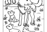 Coloriage Louveteau Coloriage La Maman Louve Et Ses Bébés