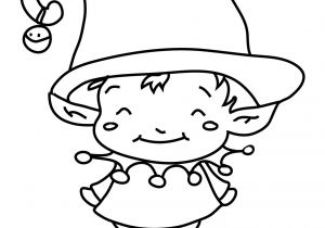 Coloriage Lutin De Noel Dessin De No L Facile   Reproduire