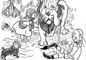 Coloriage Magicien D Oz Coloriage Coloriage De L attaque Du Lion