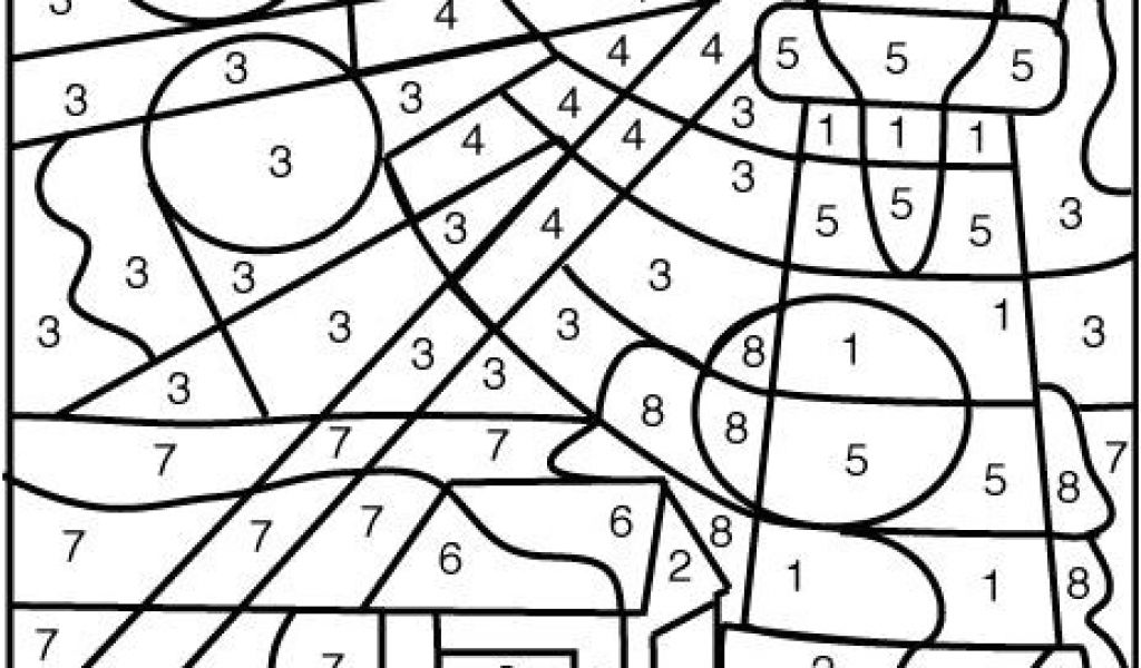 Coloriage Magique 5ème Jeu De Coloriage Numéroté Chiffres Et Mer N°1