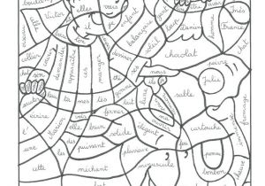 Coloriage Magique Anglais Cm2 Coloriage Magique La Nature Des Mots Lin Nne Mfl French Coloriage