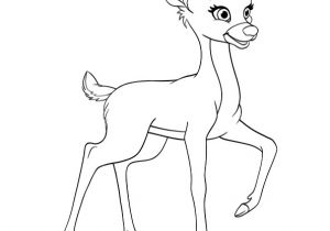 Coloriage Magique Biche Dessin   Colorier D Un Faon Qui Apprend   Marcher