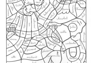 Coloriage Magique Cm2 orthographe Coloriage Magique orthographe Ce2