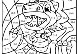 Coloriage Magique Cp Maths A Imprimer Coloriage Magique Additions Tyranosaure Rex
