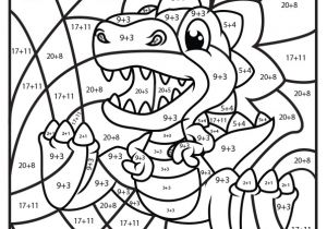 Coloriage Magique Cp Maths A Imprimer Coloriage Magique Additions Tyranosaure Rex