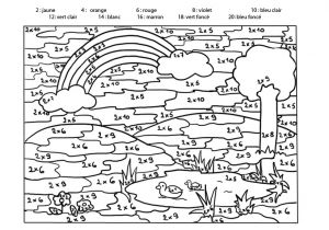 Coloriage Magique Cycle 3 Maths Coloriage Magique Ce1   Colorier Dessin   Imprimer
