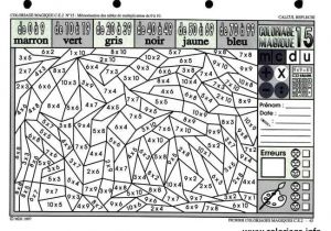 Coloriage Magique De Multiplication Ce2 Coloriage Dessin Magique Ce2 Cp Multiplication Dessin