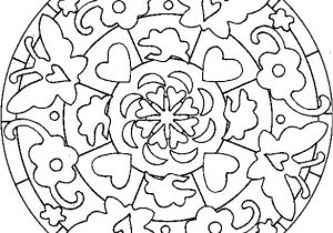 Coloriage Magique De Rosace Coloriage D Un Mandala In N Rosace Papillons Coeurs Tªte   Modeler