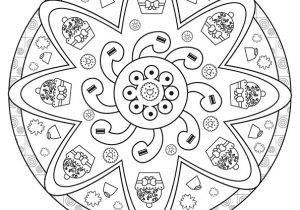 Coloriage Magique De Rosace Coloriage Mandala Gateau Cupcake Rosace Sur Hugolescargot