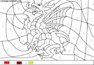 Coloriage Magique Dragon 3 Dragon Coloriage Magique