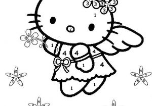 Coloriage Magique Hello Kitty à Imprimer Coloriage A Imprimer Coloriage Magique Hello Kitty Ange