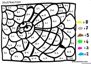 Coloriage Magique La Reine Des Neiges Ce2 Coloriage Magique Ce2 Ce1 soustraction 29 Dessin