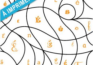 Coloriage Magique Lettres Capitales son é Apprendre   Lire