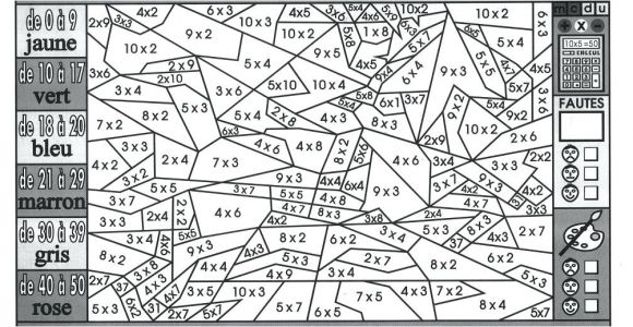 Coloriage Magique Maths Cm1 Cm2 Coloriage Magique Ce2 A Colorier Dessin A Imprimer Matematika
