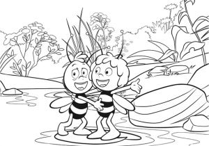 Coloriage Magique Maya L Abeille Coloriage Maya L Abeille Gratuit Mb28