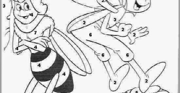 Coloriage Magique Maya L Abeille Fleurs Coloriages Magiques Maya L Abeille Imprimer