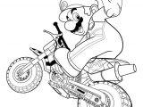 Coloriage Magique Moto Super Mario Bros De Nintendo Sur Une Moto   Colorier