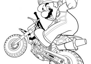Coloriage Magique Moto Super Mario Bros De Nintendo Sur Une Moto   Colorier