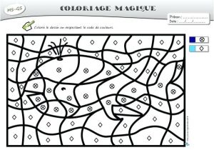 Coloriage Magique Ms Gs Coloriage Magique Lettre Dessin A Colorier Magique Gs Printemps