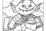 Coloriage Magique Ogre Le Petit Ogre Veut Aller   L école Coloriage Magique Avec Des