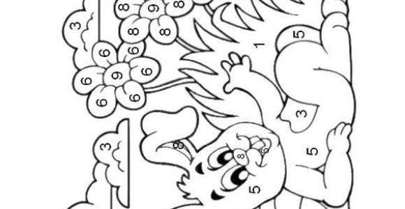 Coloriage Magique Paques Maternelle Coloriage Magique Le Lapin De P¢ques Se Repose