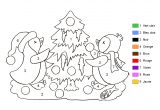 Coloriage Magique Père Noel Cp Coloriage Magique Sapin De No L Imprimer Con Dessin De Noel En