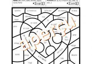 Coloriage Magique St Valentin Coloriages St Valentin Les Parties Du Discours