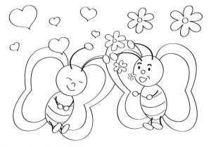 Coloriage Magique St Valentin Saint Valentin Saint Valentin Papillon Papillons