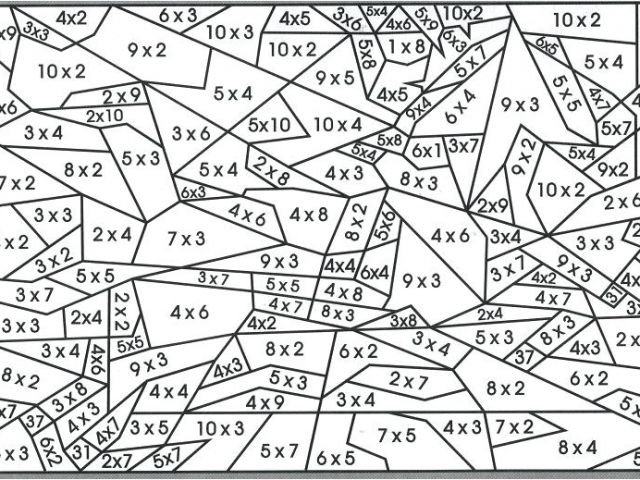 Coloriage Magique Table De Multiplication Ce1
