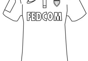 Coloriage Maillot De Foot Barcelone Coloriage Maillot as Monaco à Imprimer