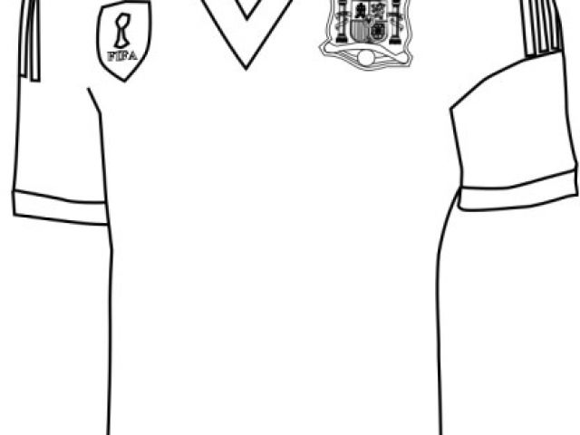 Coloriage Maillot De Foot Barcelone Coloriage Maillot Espagne à