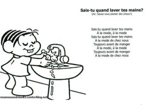Coloriage Mains Qui Applaudissent Se Laver Les Mains