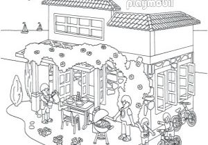 Coloriage Maison Playmobil à Imprimer Coloriage Playmobil A Imprimer