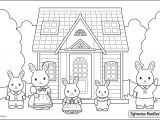 Coloriage Maison Sylvanian Families tous Les Coloriages De Sylvanian Families Dessin Maison A Imprimer