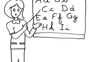 Coloriage Maitresse D école Rentrée Scolaire Maîtresse D école