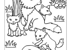 Coloriage Maman Et Bébé Animaux Coloriage Animaux Renarde Renardeaux