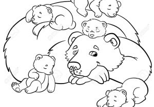 Coloriage Maman Et Bébé Animaux Coloriage Animaux Sauvages Ours Kind Regarde Petits Ours Et Des