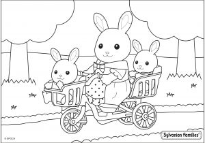 Coloriage Maman Et Bébé Animaux Coloriage De La Balade   Vélo De Maman Lapin